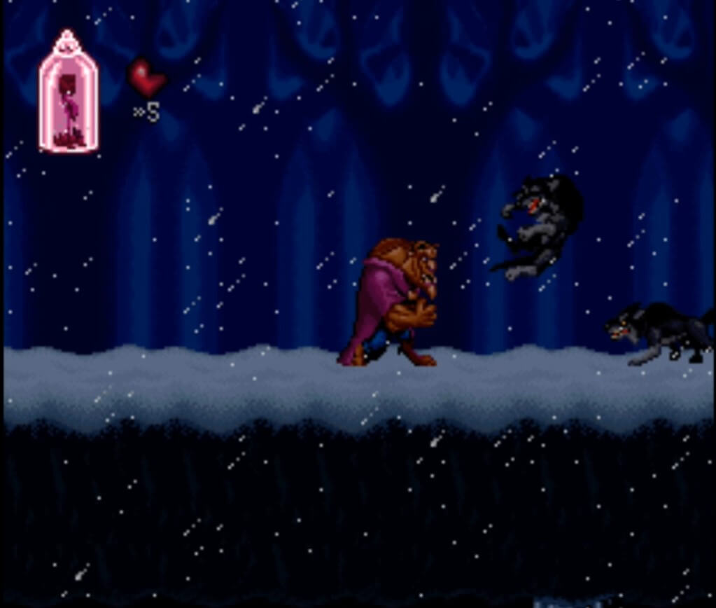 Disney’s Beauty and the Beast - геймплей игры Super Nintendo\Famicom